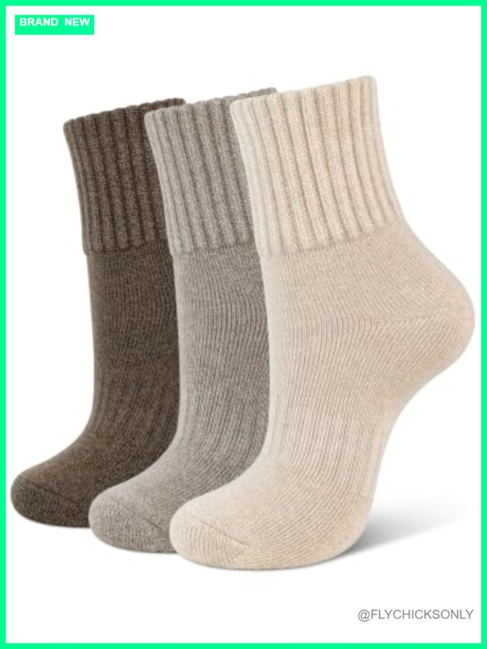 Womens Winter Thermal Cushioned Crew Boot Socks Acrylic Cotton Blend